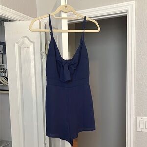 Wild Honey Navy Blue Romper